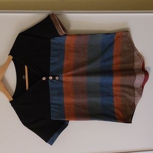 Women's stripped light-weight tee